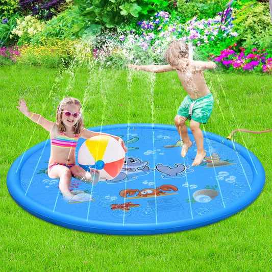Jardin d’Eau Magique🌊 Tapis de Jet d'Eau pour Enfants