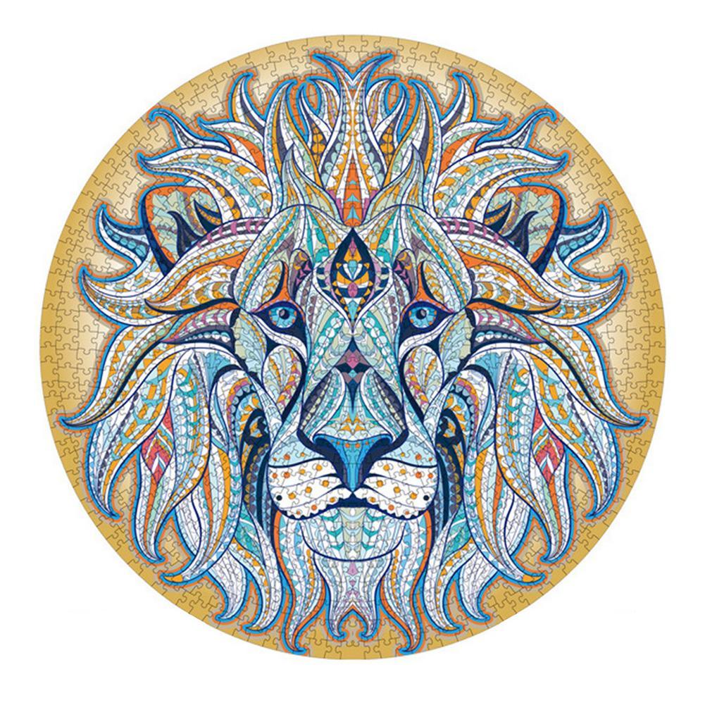 Puzzle en bois artisanal – Animaux 🧩🦊🐘