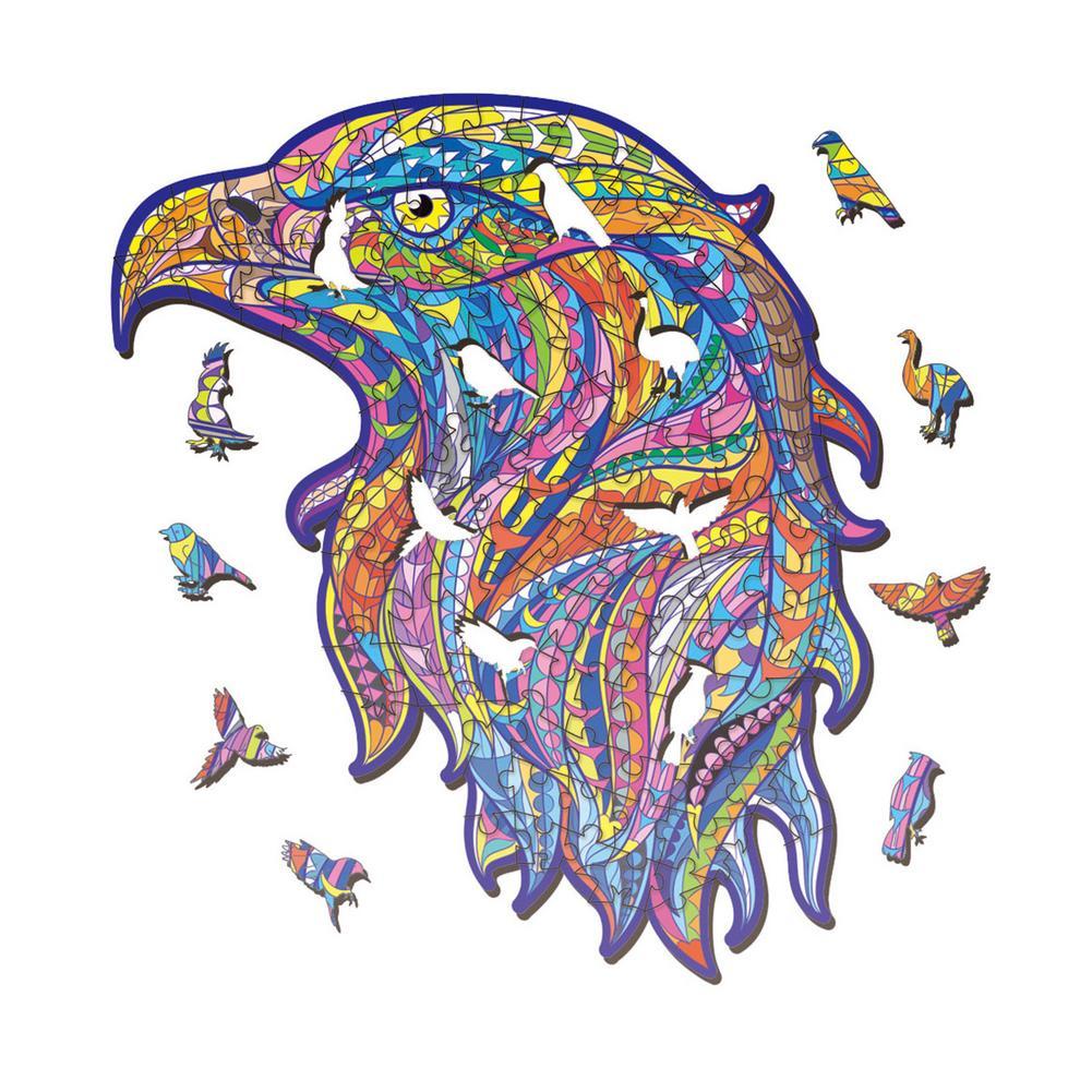 Puzzle en bois artisanal – Animaux 🧩🦊🐘