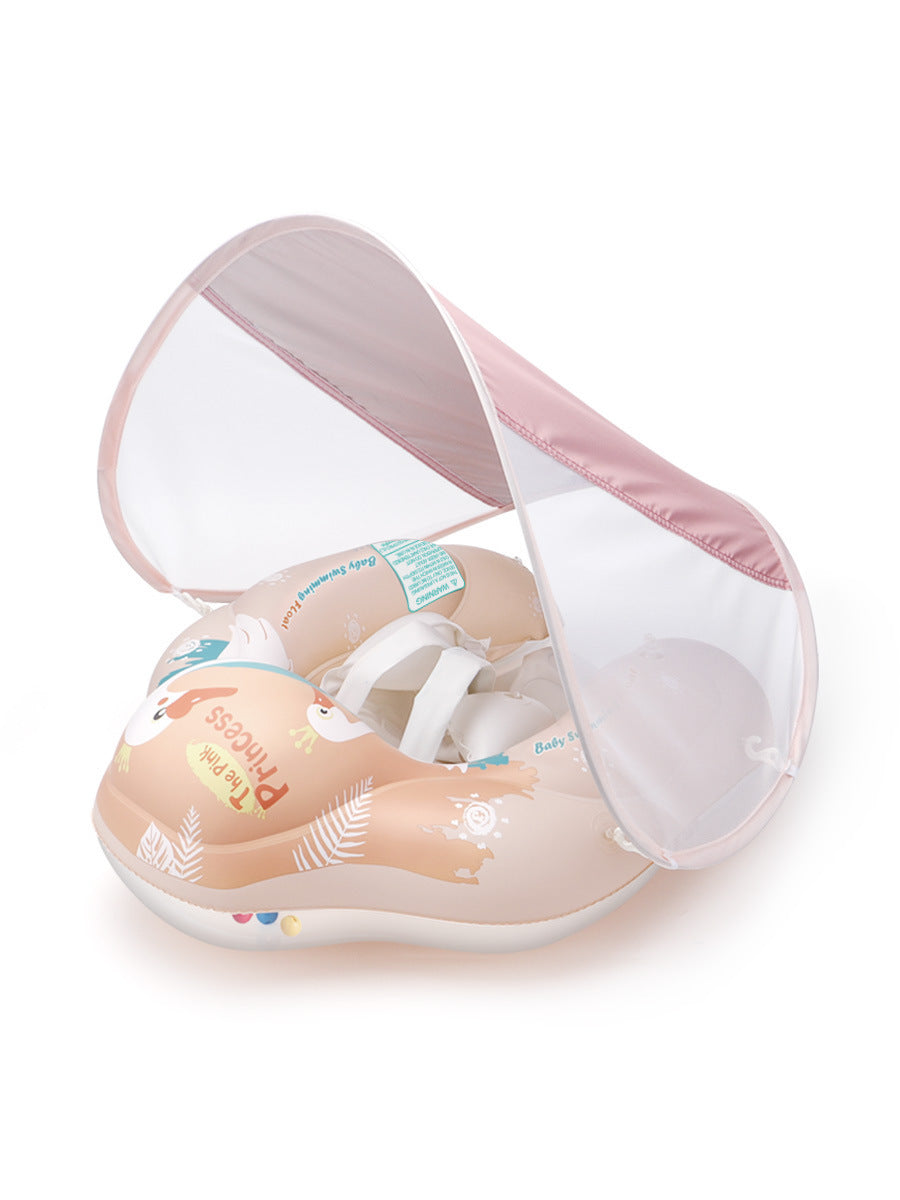 "Bouée Gonflable Cygne pour Bébé avec Protection Solaire – Certifiée CE"