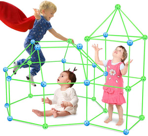 Kit de Construction de Fort en Perles pour Enfants - Jeu de Tente Créatif et Modulable