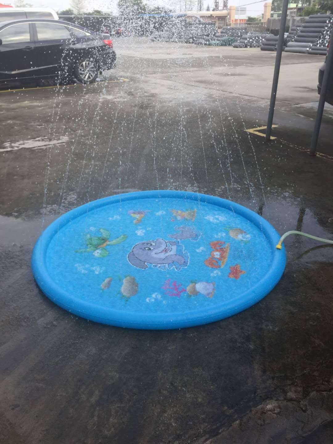 Jardin d’Eau Magique🌊 Tapis de Jet d'Eau pour Enfants