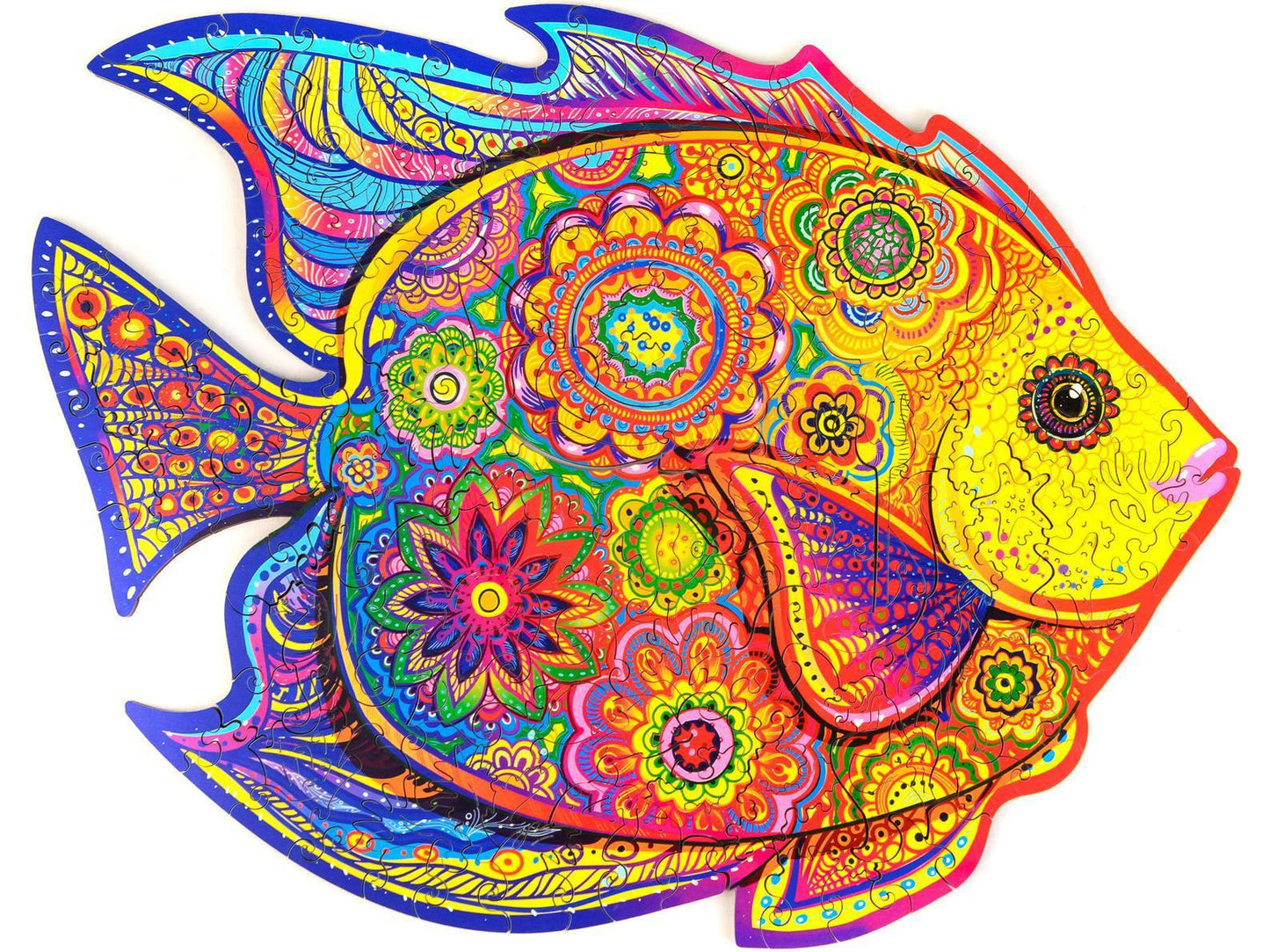 Puzzle en bois artisanal – Animaux 🧩🦊🐘