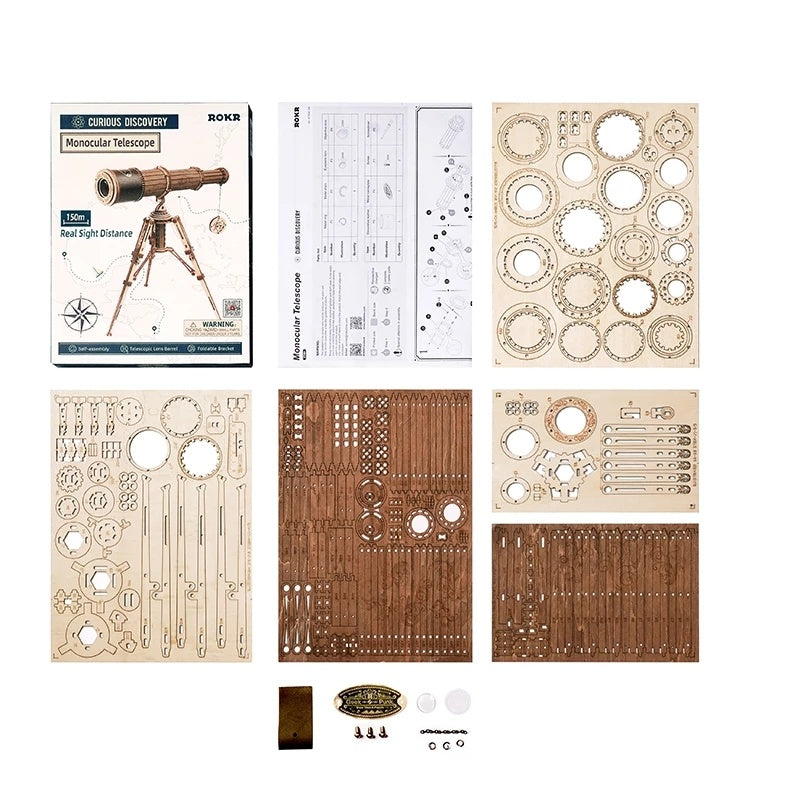Puzzle 3D en Bois à Monter – Jouet Éducatif pour Enfants