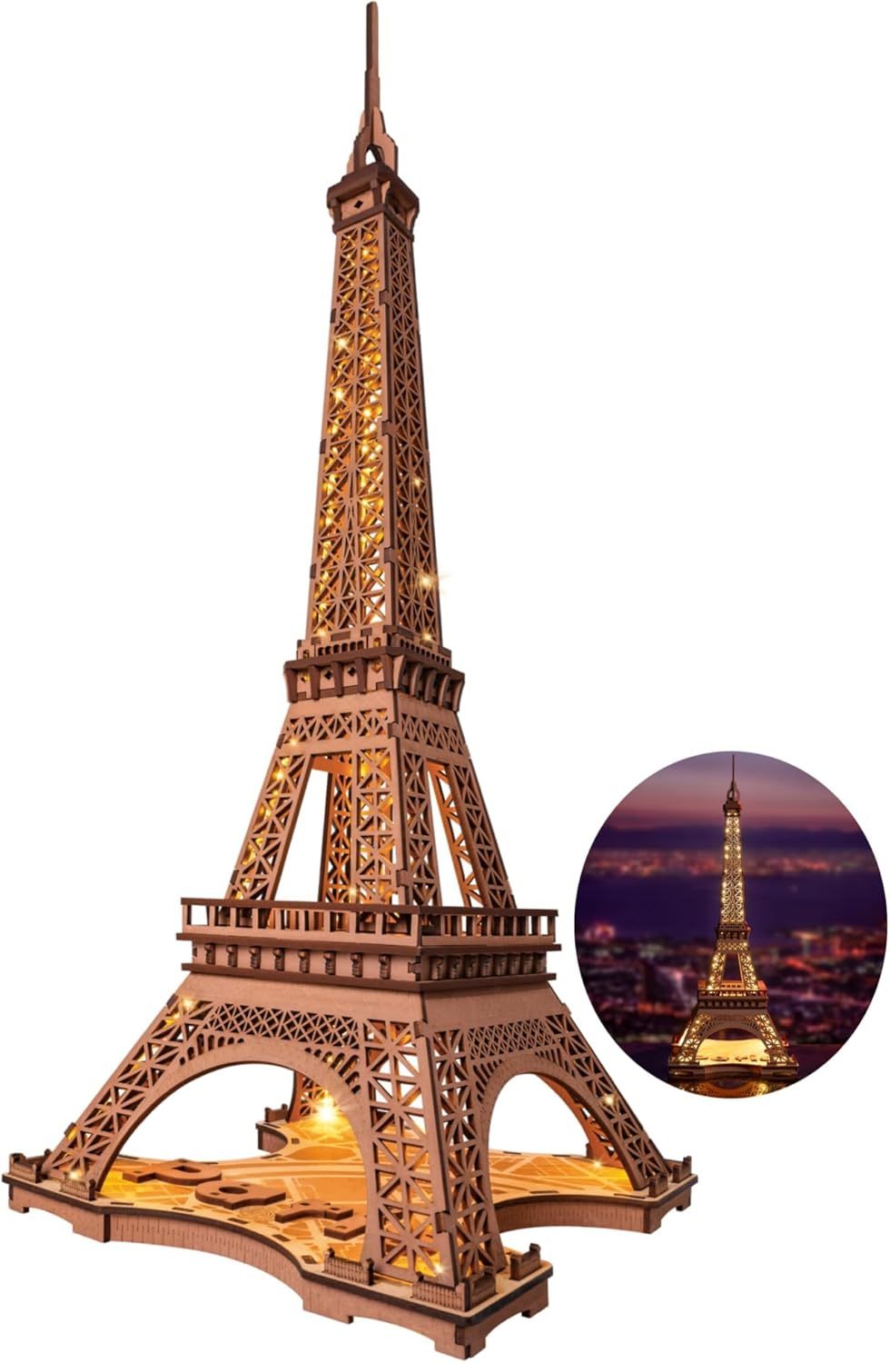 Rolife La Nuit de la Tour Eiffel – Puzzle en bois lumineux »