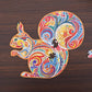 Puzzle en bois artisanal – Animaux 🧩🦊🐘