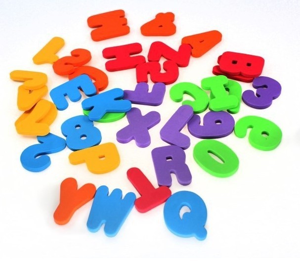 Jouets de Bain en Lettres et Chiffres - Outil d'Éveil pour Enfants