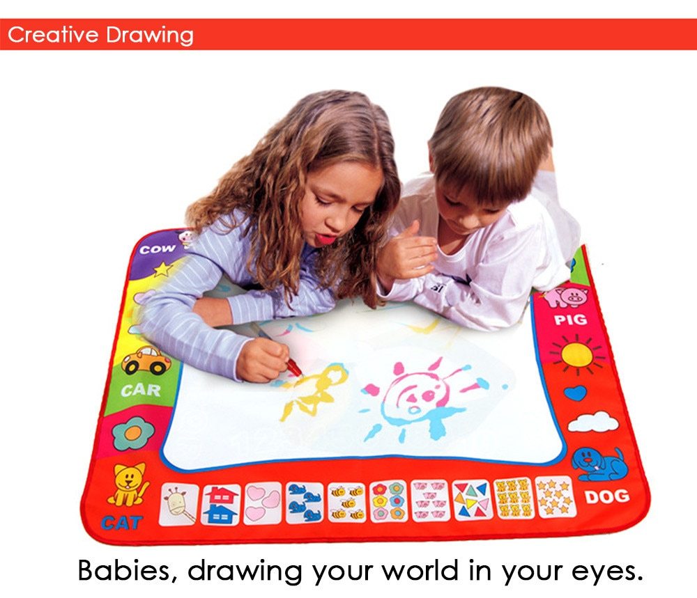 Tapis de Dessin Magique à l'Eau pour Enfants  | Jeu Créatif et Éducatif | Cadeau de Noël Idéal