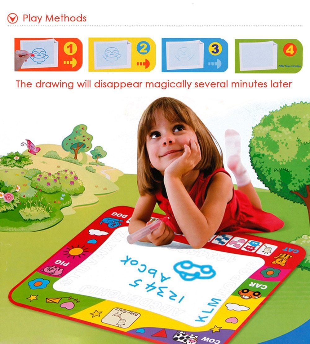 Tapis de Dessin Magique à l'Eau pour Enfants  | Jeu Créatif et Éducatif | Cadeau de Noël Idéal