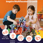 Magnetic Blocks, 150 PCS Dark Castle Set, Magnetic Building Cubes For Kids, STEM Montessori Sensory Toys For Christmas Birthday Gift, Construction Stacking Toy For 3+ Years Old Boys & Girls