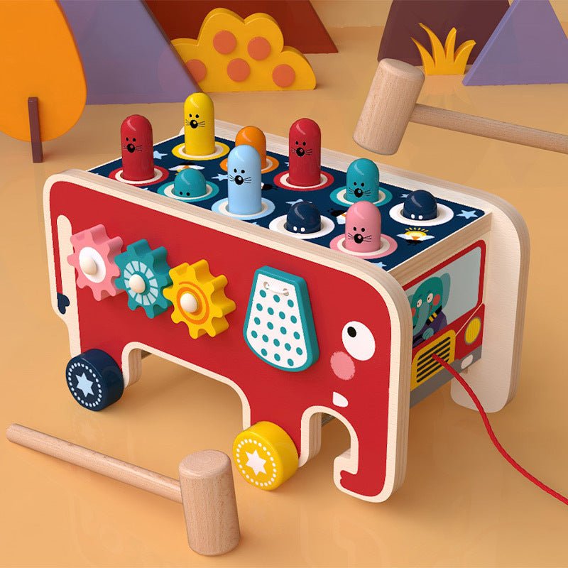 Banc à Marteler Montessori en Bois - Jouet Éducatif et Musical pour Tout-Petits"